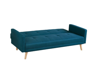 Sofá de estilo escandinavo convertible pato azul de 3 plazas