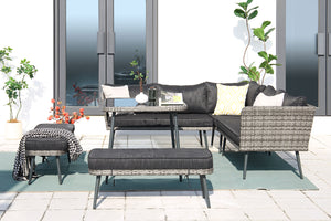 Salón jardín gris ambiente baracoa concept u gris