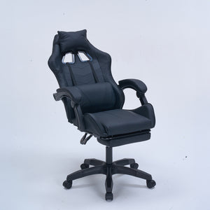 Silla gaming con reposapiés color negro Altair Packshot inclinación concept u