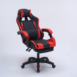 Silla gaming con reposapiés color rojo Altair inclinada concept u