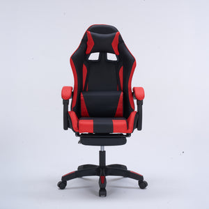 Silla gaming con reposapiés color rojo Altair vista frontal concept u