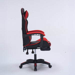Silla gaming con reposapiés color rojo perfil de Altair Packshot concept u