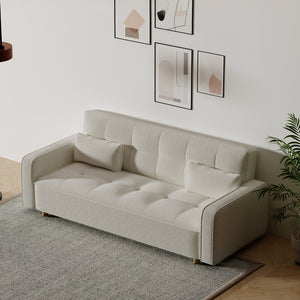 Sofá cama de 3 plazas con lazos blancos en Copenhague concept u