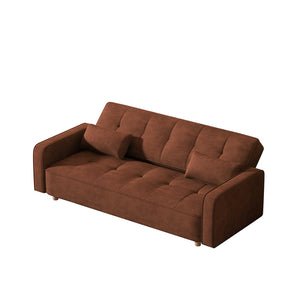 Sofá cama escandinavo terracota Copenhague foto arriba concept u