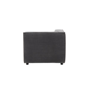 Sofá modular de 3 plazas pana - gris antracita packshot módulo esquinero 3 concept u