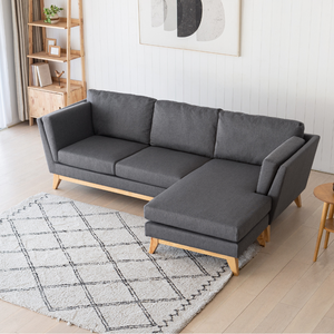 Sofa rinconero gris oscuro norden ambience 2