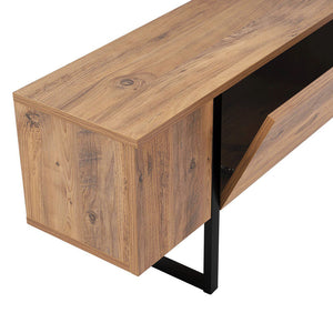 Soporte de TV industrial de pino negro materiales Moov Zoom concept u