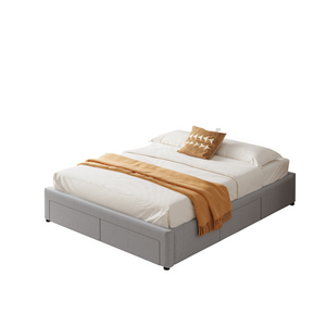 Cajones de cama moderno gris sacramento blanco fondo 3 cuartos concept u