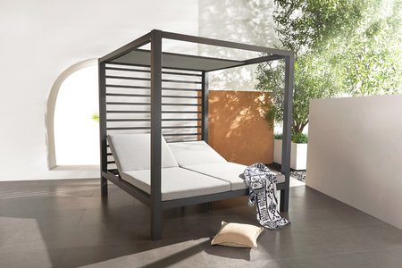 Camas de jardin Matala gris Inclinable Concept-U