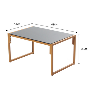 Mesa abatible efecto madera Concept-Usine - dimensiones