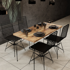 Conjunto de mesa y sillas de ambiente square