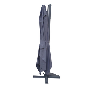 Conjunto parasol CESARE gris 3x4 m y 4 losas de lastre parasol cerrado