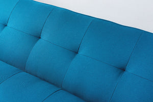Sofá de estilo escandinavo convertible azul de 3 plazas zoom 3