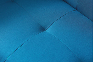 Sofá de estilo escandinavo convertible azul de 3 plazas zoom 7