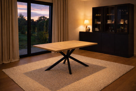 Mesa Comedor Extensible Hinga efecto madera