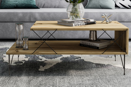 Mesa de centro rectangular de madera Boden