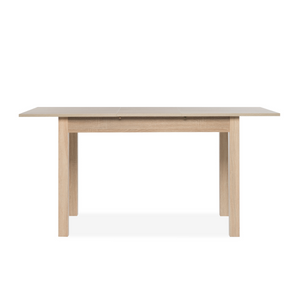 Mesa de comedor extensible de madera Brooks - fondo blanco 4