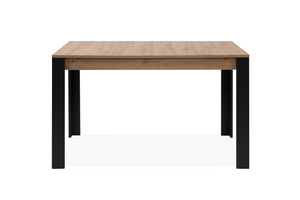 mesa extensible madera y tolosa negra rectangular concept u