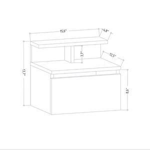 Dimensiones madera antracita blanco