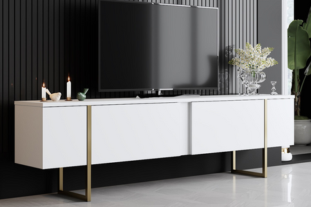 Mueble TV rectangular Luxor blanco