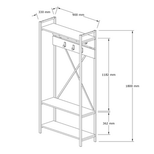 dimensiones de los muebles de entrada lubin