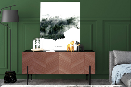 Muebles tv Sequoia madera 2 puertas Concept-U