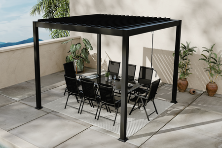 pergola bioclimatica 3x3 acero banes rectangulo Concept U