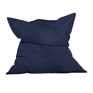 Puf rectangular XXL de espuma de poliestireno expandido reciclado Moku azul marino asiento cómodo