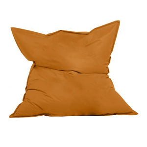 Puf rectangular XXL de espuma de poliestireno expandido reciclado Moku naranja asiento cómodo