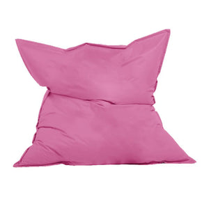 Puf rectangular XXL de espuma de poliestireno expandido reciclado Moku rosa asiento cómodo