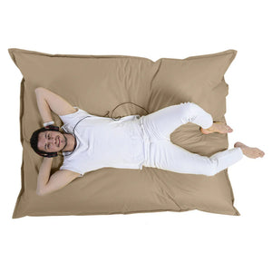 Puf rectangular XXL de espuma de poliestireno expandido reciclado Moku topo asiento cómodo
