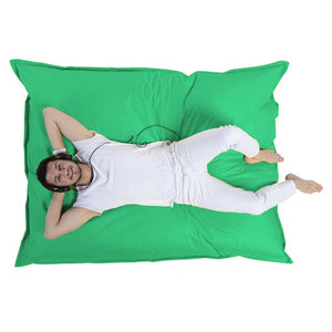 Puf rectangular XXL de espuma de poliestireno expandido reciclado Moku verde asiento cómodo