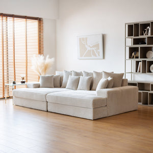 sofá pana grande beige cardiff 3 cuartos concept u