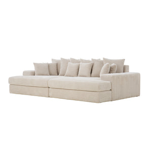 sofá pana grande beige cardiff packshot 3 cuartos concept u