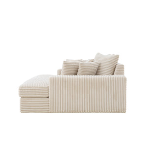 sofá pana grande beige cardiff packshot perfil concept u
