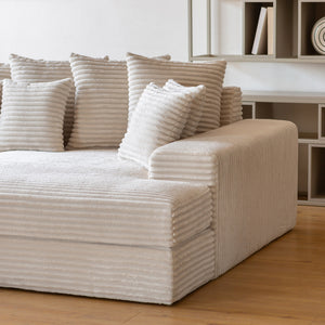 sofá pana grande beige cardiff zoom cote concept u