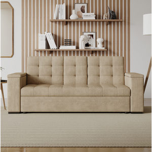 Sofa convertible pana beige Concept-U