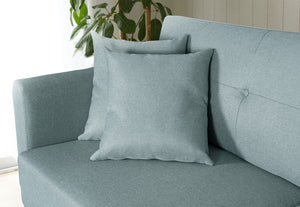 sofa derecho escandinavo 3 plazas hoga verde agua cojin Concept U