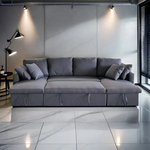 sofa-esquinero-gris-mahe-ambiente-luces-encendidas-concept-usine gris oscuro