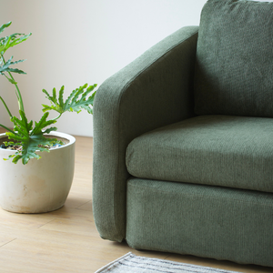 Sofá modular verde Konekt ambiente zoom sofá 1 plaza Concept Usine