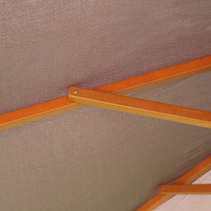 Sombrilla cuadrada de madera 2,5x2,5 gris Matera detalle estructura