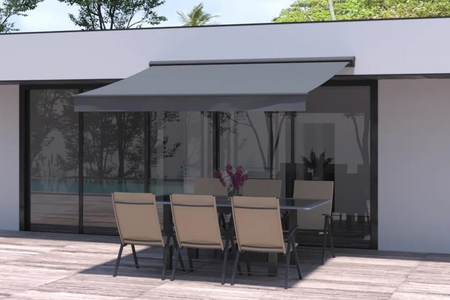 Toldo manual pisa 3x2m gris ambiente Concept-U