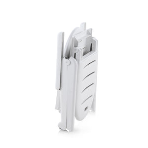 Tumbona blanco de plástico reciclado Caiman plegable