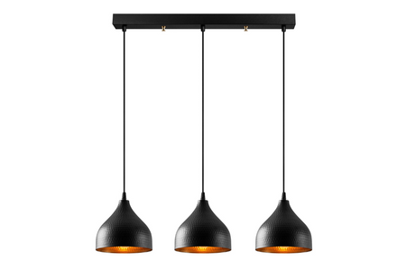 Suspension Louise 3 bombillas rectangulo