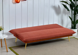 sofá cama recto rosa frambuesa
