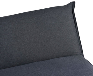 sofá cama gris oscuro sobre fondo blanco 7
