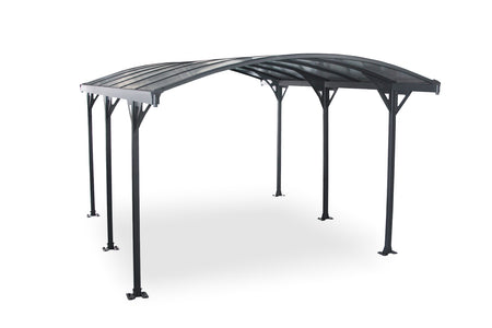 Cubierta para coche, pérgola para coche de aluminio de 4,3 x 3 m