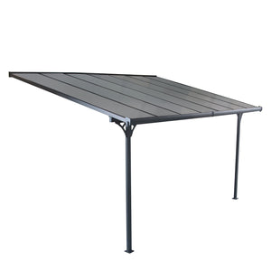 Cubierta de pared, pérgola para coche de 4,36 x 3,05 m