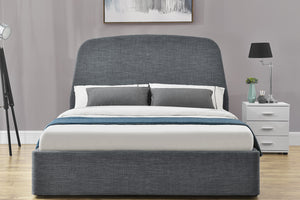 Estructura de cama con cajón 140x190cm gris zoom 1