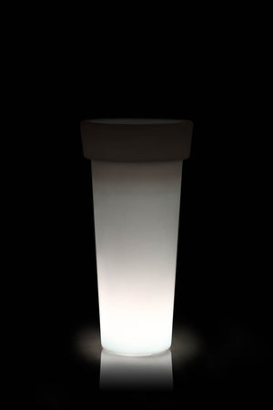 Macetero con luz LED para exteriores Ledo